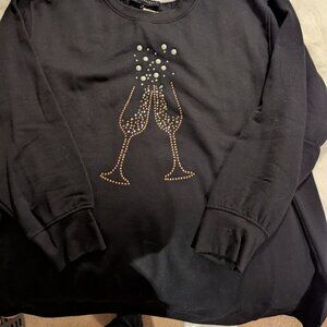 Ladies Christmas New Years Sweater NEW NEVER WORN